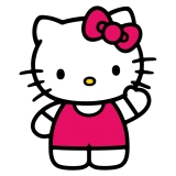 Hello Kitty saludando