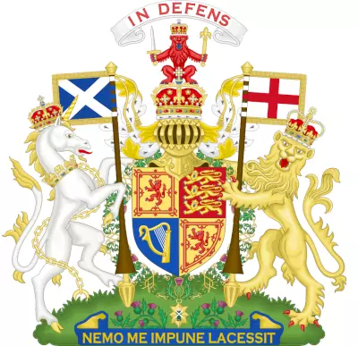 Escudo del Reino Unido en Escocia